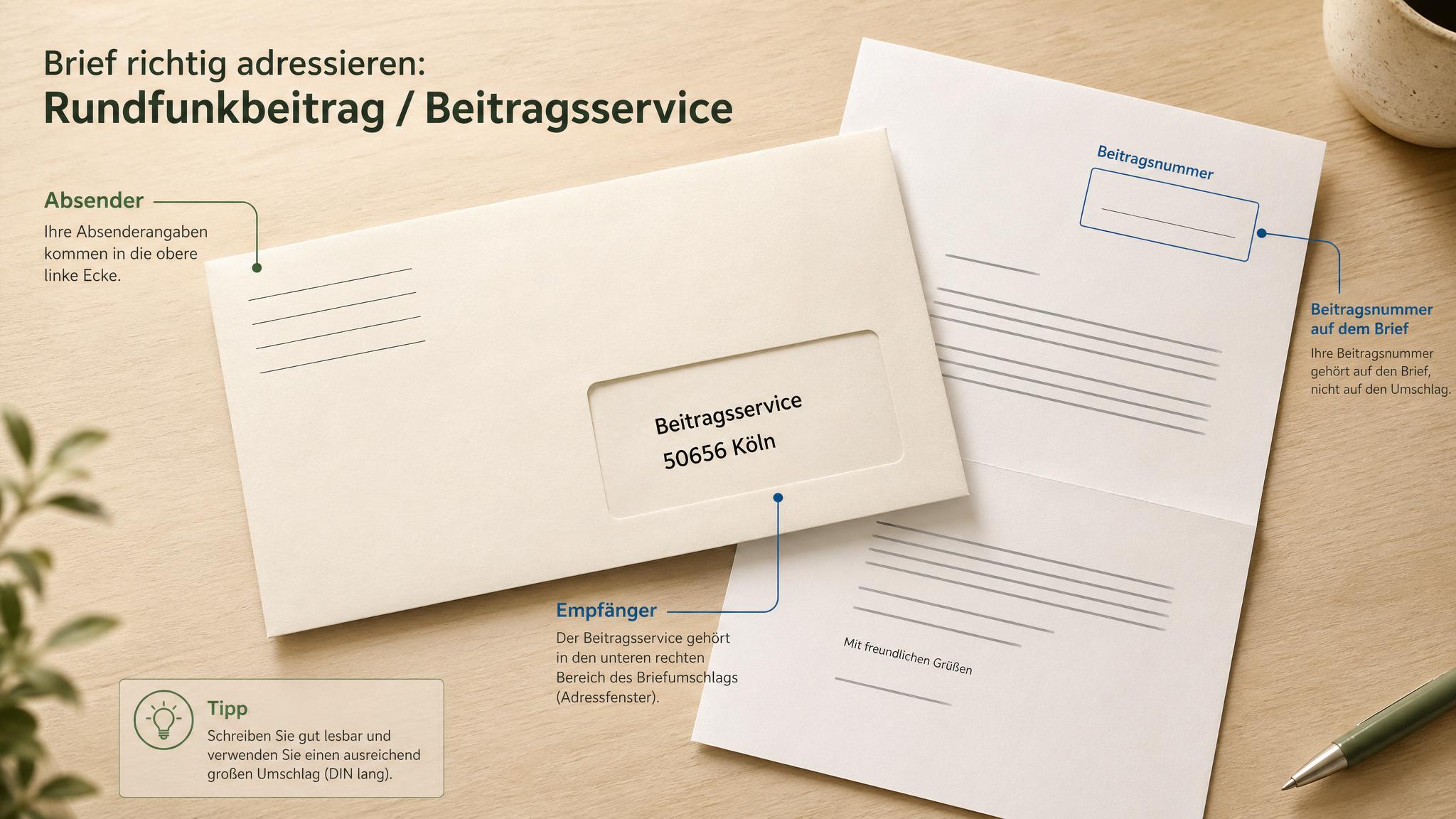Brief Beschriften Umschlag In 30 Sekunden Druckfertig